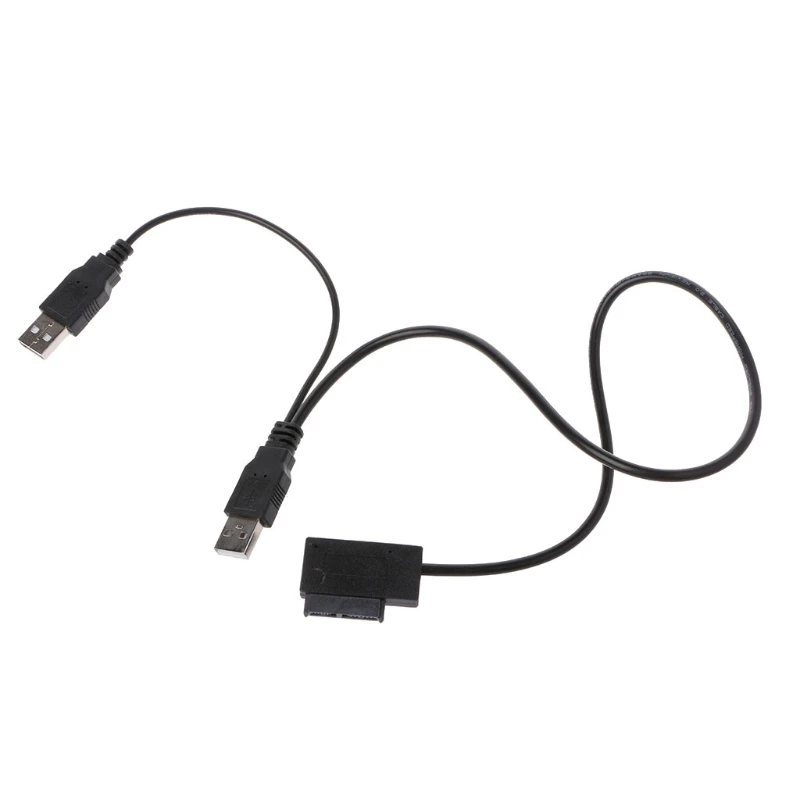 USB 2.0, A Tipo, Kad 13Pin(7+6) SATA Adapteris Kabelio Išorinio Maitinimo CD-ROM, DVD-ROM 5