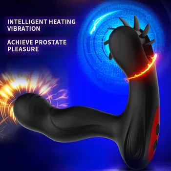 9 SPALVŲ 2020 Unisex Vibratorius, Skirtas moterims, Prostatos Massager Vyrams, 12 Stimuliacijos Modelius Užpakalis Silikono Sekso žaisliukai Suaugusiems 11214