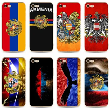 Armėnijos Vėliava Padengti aukštos kokybės Minkšto Silikono 2018 TPU Telefono dėklas, Skirtas iPhone 5 5C 5S SE X 6, 6S plius 7 7plus 8 8plus 3562