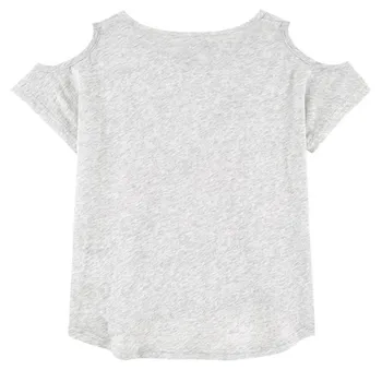 Baby girl Vasaros Vaikų Mados 3D T-Shirt Markės Dizaino Marškinėliai vaikams Mergina tees ruda katė spausdinti