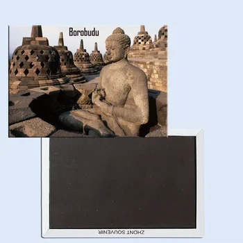 Borobuduras, Java, Indonezija, Šaldytuvas magnetai, Turistinių suvenyrų, Namų kūrybos papuošalus 24637 11156
