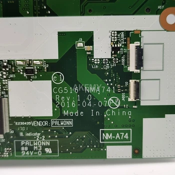 CG516 NMA741 tinka Lenovo Ideapad 310-15ABR nešiojamojo kompiuterio pagrindinė plokštė CPU A10-9600 4G RAM, GPU, R5 M430 2G bandymo darbai 15388