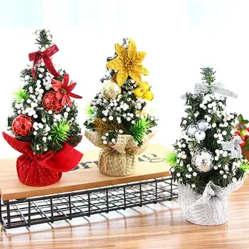 Dirbtinis Stalo Mini Kalėdų Eglutės papuošalus Miniatiūrinių Medžių Festivalis Namų Puošybai vestuves apdaila 4535