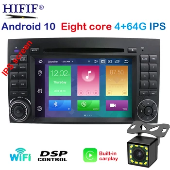 DSP Android10 4G/2G IPS 2 din DVD GROTUVAS Benz Sprinter B200 W209 W169 W169 W245 B170 Vito W639 Viano Sprinter Crafter LT3G