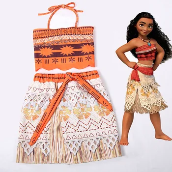 Filmo Princesė Moana Perukas Kostiumas Vaikams Maui Princesė Cosplay Kostiumas Vaikams Kalėdų Kostiumai Šalies Suaugusiųjų Suknelė