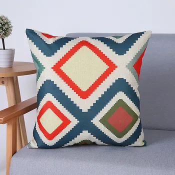 Geometrinis pagalvėlė padengti dekoratyvinių mesti pagalvės kėdė almofadas para sofos pagalvę padengti cojines pagalvėlės, pagalvėlės, namų dekoro 10815