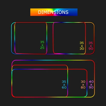Individualų RGB Pelės mygtukai 