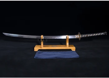 Japonijos DRAGON Samurai KATANA Kardas FULL TANG Aštriais Ašmenimis Aukštos Kokybės Molio Grūdinto Plieno 1095 Katana Nekilnojamojo Hamon Japonijos Samu 11445