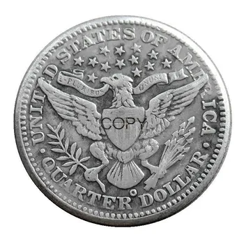 JAV 1895 P/S/O Barber Ketvirtį Dolerių, Sidabro Padengtą Kopijuoti Monetos 1674