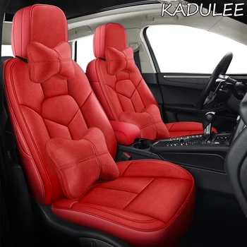 KADULEE užsakymą nekilnojamojo oda automobilių sėdynės padengti audi TT R8 a1 a3 8l 8p sportback A4 A5 A6 a7 a8 a8l Q3 Q5 Q7 automobilių priedai