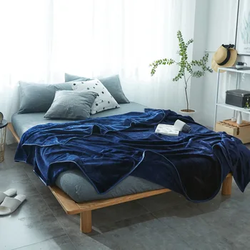 Kvėpuojantis flanelė Antklodė šilta, minkšta vilnos antklodės dvigubo sluoksnio mesti Sofa-Lova Plokštumos Kietas Lovatiesės Namų textilet