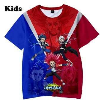 Mados Beyblade Sprogo Evoliucija marškinėliai berniukams mergina 3D marškinėliai Beyblade Sprogo Raidos Vaikams Laisvalaikio Vasaros vaikų 3D marškinėliai 1214