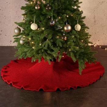 Megzti Kalėdų Eglutė Sijonas, Raudona Kalėdų Eglutė Sijonas Papuošalai Kalėdų Atostogų Medis Kalėdinė Dekoracija 15166