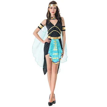 MOONIGHT Naujų Indų Deivė Kostiumai graikų Romėnų Princesė Cosplay Kleopatra Kostiumas Helovinas Etapo Rezultatus Suknelė