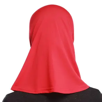 Moteris Musulmonų Medvilnės Mini Galvą Skara Vientisos Spalvos Visiškai Padengti Vidinį Dangtelį Islamo Arabų Wrap Skara Turbaną Skrybėlę Galvos Apdangalai 3320