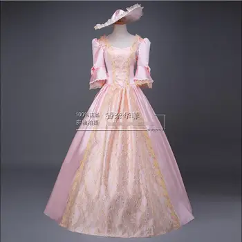 Moterų Retro Viduramžių ir Renesanso Viktorijos Suknelės Princesė Kamuolys Chalatai Suknelės Maskuotis Kostiumai Helovinas kostiumai 10713