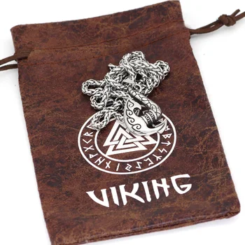 Nerūdijančio plieno Šiaurės Vikingų kirvį rune amuletas karoliai pakabukas 2248