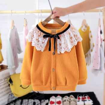 Originalus Zebra Prisiminti, kūdikių mergaitės pavasarį, rudenį pliušinis džemperis vaikams nėrinių apykaklės megztinis bamblys mergina madinga megzti outwear 15643