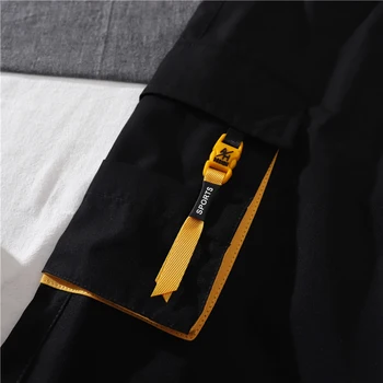 Pavasario Mados Kišenėje Streetwear Krovinių Kelnės Aukštu Juosmeniu Vintage 2 Dalių Komplektas Tiesiai Harajuku 2021 Kelnės Cargo Kelnės