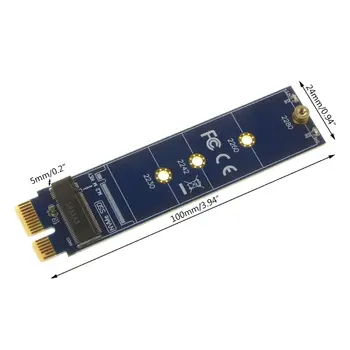 PCIE į M2 Adapteris NVMe SSD M2 PCIE X1 Pjesė Palaiko 2230 2242 2260 2280 M. 2 3924