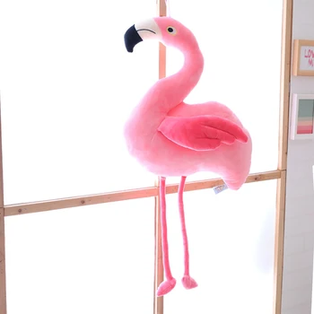 Pliušinis Lėlės Rožinė Elastingumą Minkštas Flamingo Iškamšos Žaislas Mielas Kūrybos Dovanos, Sofos Apdailos Lėlės Vaikams Žaislas Bicho De Pelucia 9367
