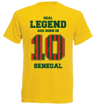 Senegalas T-Shirt Vyrai Legenda Futbolininkas Soccers Naujas Mados Vyrams/Vyrams, Prekės ženklo Drabužių Vasaros Hip-Hop Fitneso T Shirt Dizainas 1395