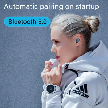 TWSearphone G06 Belaidės Ausinės AAC LED Maitinimo Ekranas Ausinių Žaidimų Sporto auriculares bluetooth 5.0 4000mAh Baterija Dėžutę