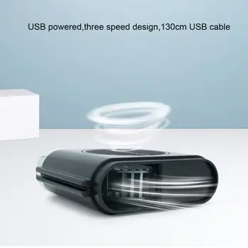 Universalus 5V Automobilio Pagalvėlės Priekinės Sėdynės Aušinimo Ventiliatorius USB 3 Greičiai Oro srautas Vėdinamoje Ventiliatorius Automobilių, Sunkvežimių, VISUREIGIŲ Valtis 29932