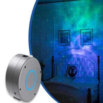 USB Žvaigždėtas Dangaus Projektorius Star Naktį Šviesos Projekcija 7 Spalvų Vandenyno Garbanojimo Žibintai 360 Laipsnių Sukimosi Naktį Lempa Vaikas dovana