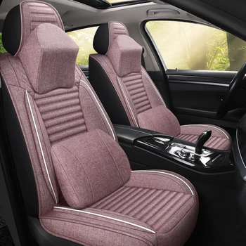 Visiška linų pluošto automobilių sėdynės padengti automobilių sėdynės apima Toyota CAMRY COROLLA LEVIN VIOS FS YARIS L PRADO CROWN, AVALON