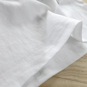 Vyriški spausdinti trumpas rankovės marškinėliai su modelio baltos vasaros atsitiktinis marškinėliai vyrams, lino medvilnės o-kaklo trišakiai ir viršūnes vyrų 2018