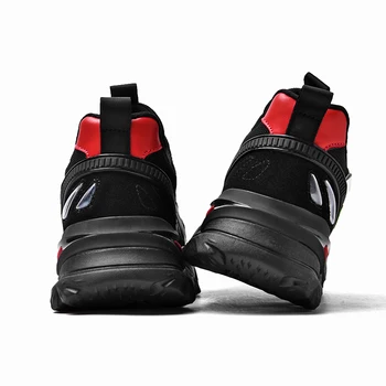 ZINXINMen batai nauji sportiniai ir laisvalaikio bateliai ins mažai viršuje plaukioja austi juoda madinga batai vyriški platforminiai batai 13930