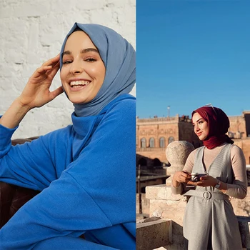 Šilko Šalikas Moterims Spausdinti plaukų kaklo Musulmonų Šalikai Office Ponios Skara Bandanna 80*200 cm Musulmonišką Hidžabą Nosinė foulard Turkija