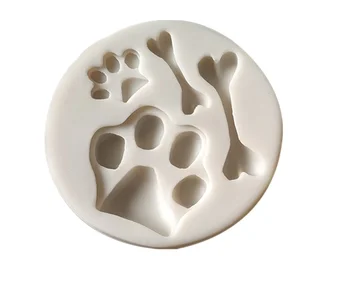 Šuns Kaulų forma silikono formos minkštas pyragas apdaila šokolado pelėsių virtuvės valgių įrankis 22891